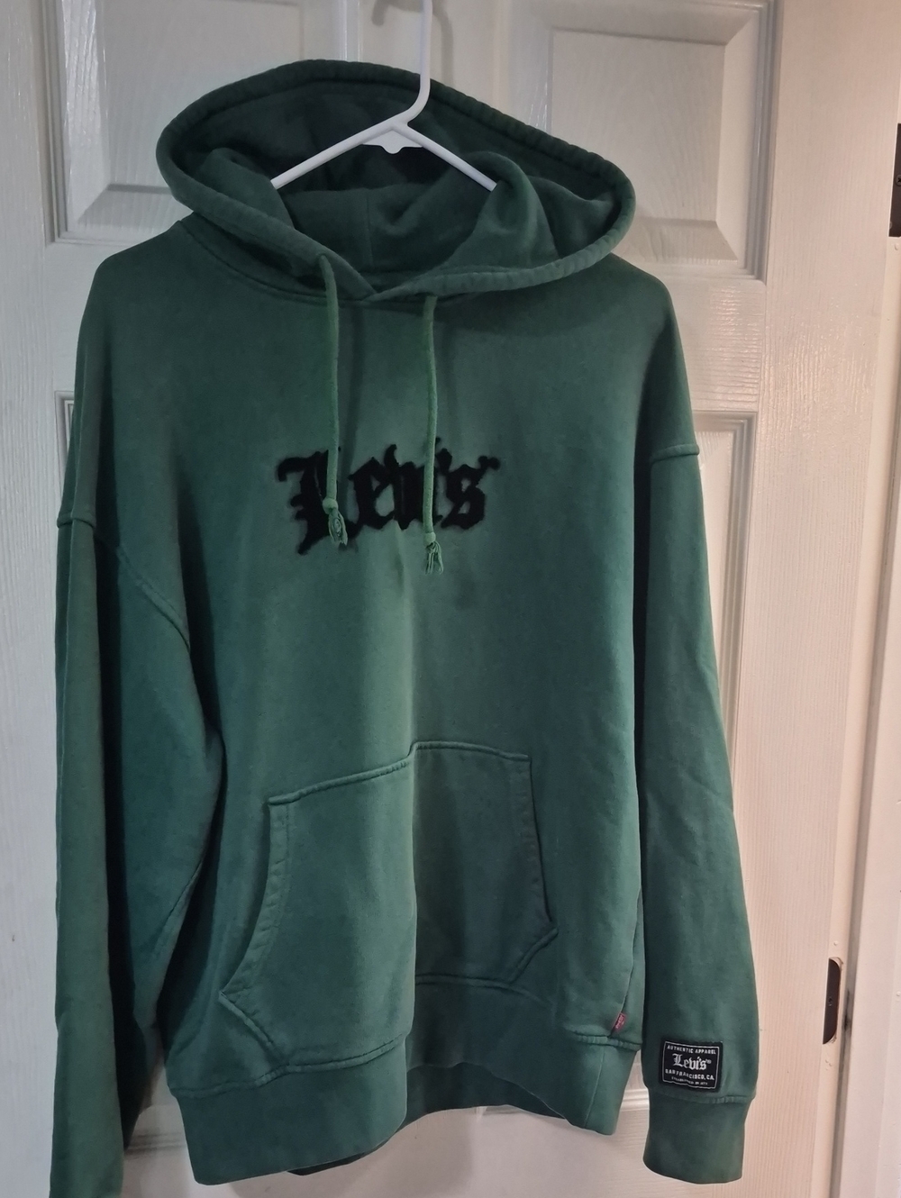 Levi's Forest Green Hooded Sweatshirt with Front Pocket